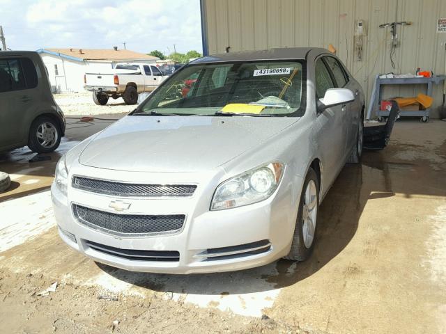 1G1ZH57B99F158554 - 2009 CHEVROLET MALIBU 1LT ვერცხლისფერი ფოტო 2