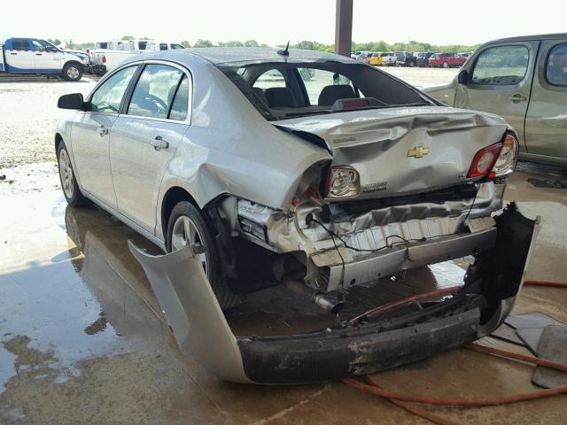 1G1ZH57B99F158554 - 2009 CHEVROLET MALIBU 1LT ვერცხლისფერი ფოტო 3