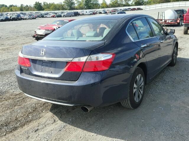 1HGCR2F30FA229007 - 2015 HONDA ACCORD LX BLUE photo 4