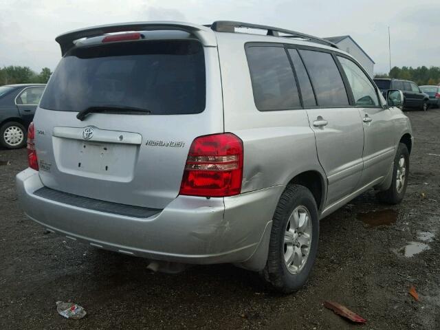 JTEHF21A420047504 - 2002 TOYOTA HIGHLANDER SILVER photo 4