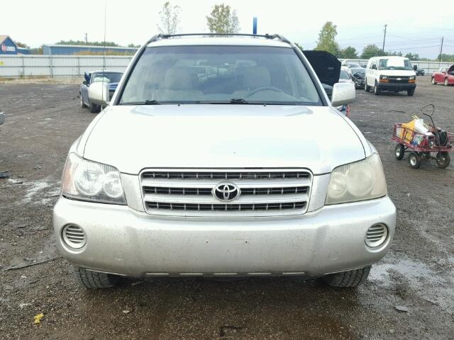 JTEHF21A420047504 - 2002 TOYOTA HIGHLANDER SILVER photo 9