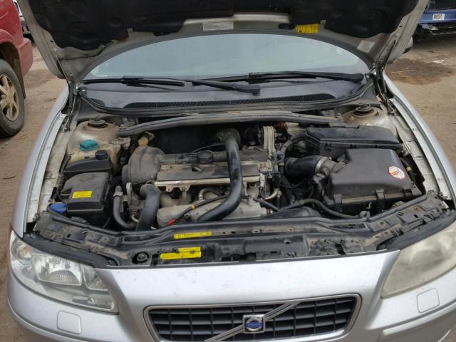 YV1RS592452475210 - 2005 VOLVO S60 2.5T SILVER photo 7