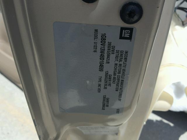 1GBDV13W48D104699 - 2008 CHEVROLET UPLANDER I 金色 照片 10