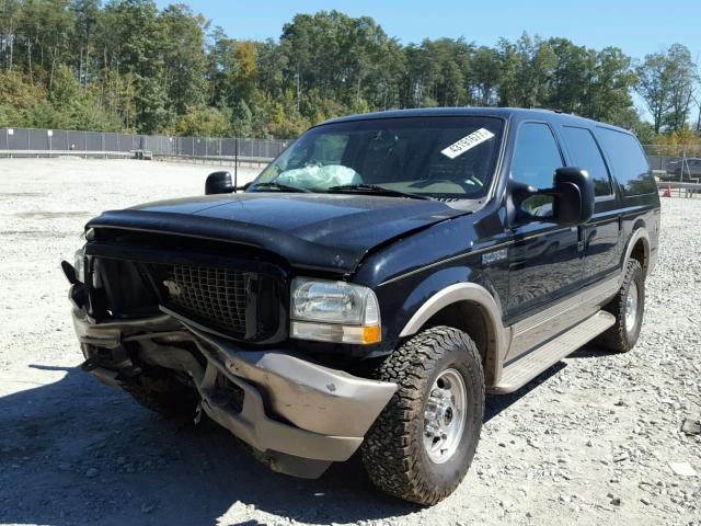 1FMNU45S93ED05964 - 2003 FORD EXCURSION BLACK photo 2