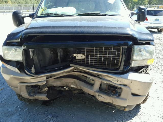 1FMNU45S93ED05964 - 2003 FORD EXCURSION BLACK photo 9