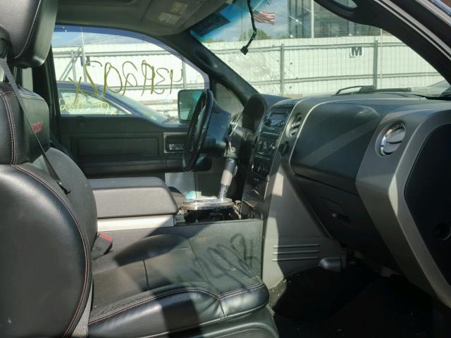 1FTPX12517NA16424 - 2007 FORD F150 BLACK photo 5