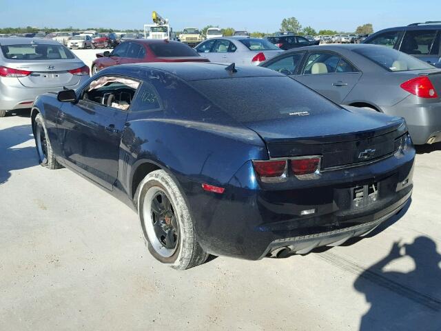 2G1FA1E34C9144945 - 2012 CHEVROLET CAMARO LS BLUE photo 3