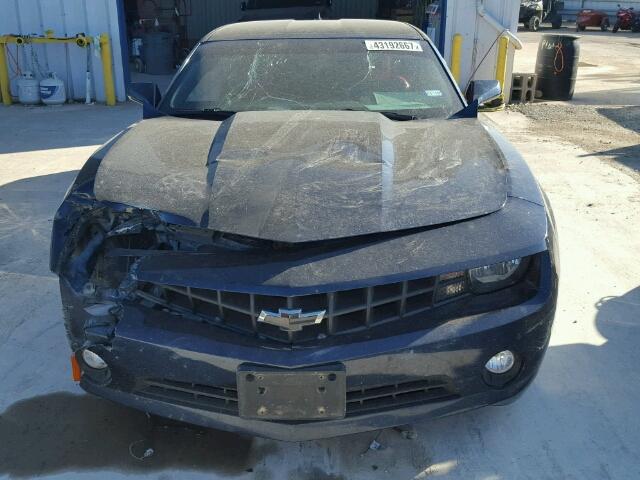 2G1FA1E34C9144945 - 2012 CHEVROLET CAMARO LS BLUE photo 9