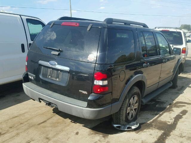 1FMEU73E56UB73990 - 2006 FORD EXPLORER X BLACK photo 4