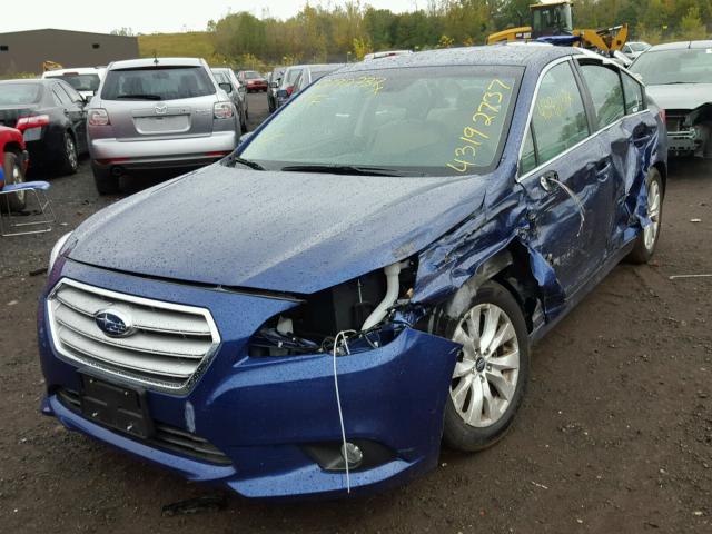 4S3BNAF67G3044825 - 2016 SUBARU LEGACY 2.5 BLUE photo 2