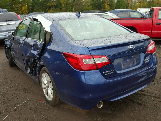 4S3BNAF67G3044825 - 2016 SUBARU LEGACY 2.5 BLUE photo 3