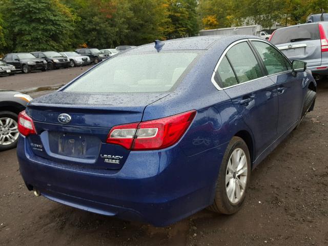 4S3BNAF67G3044825 - 2016 SUBARU LEGACY 2.5 BLUE photo 4