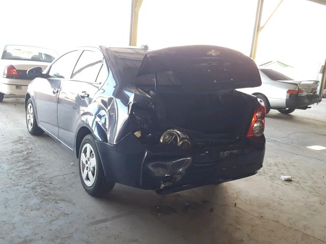 1G1JA5SHXF4114566 - 2015 CHEVROLET SONIC LS BLUE photo 3