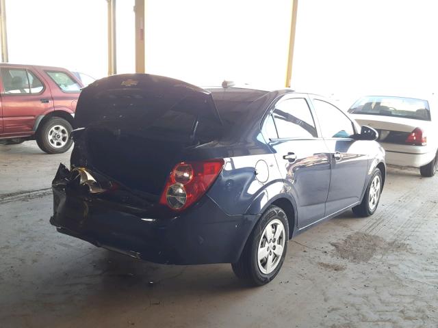 1G1JA5SHXF4114566 - 2015 CHEVROLET SONIC LS BLUE photo 4