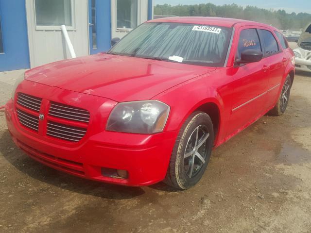 2D4FV47V57H766531 - 2007 DODGE MAGNUM SXT RED photo 2