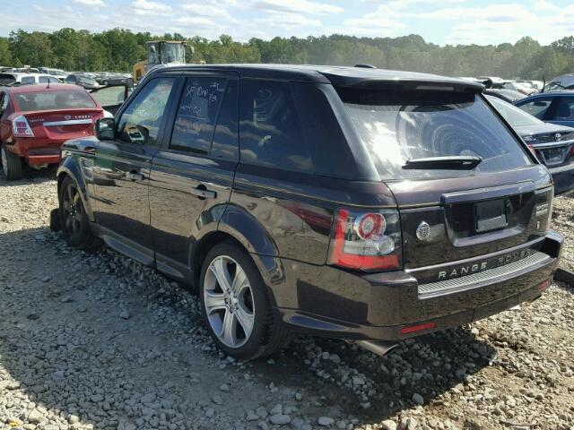 SALSH2E40BA261580 - 2011 LAND ROVER RANGE ROVE PURPLE photo 3