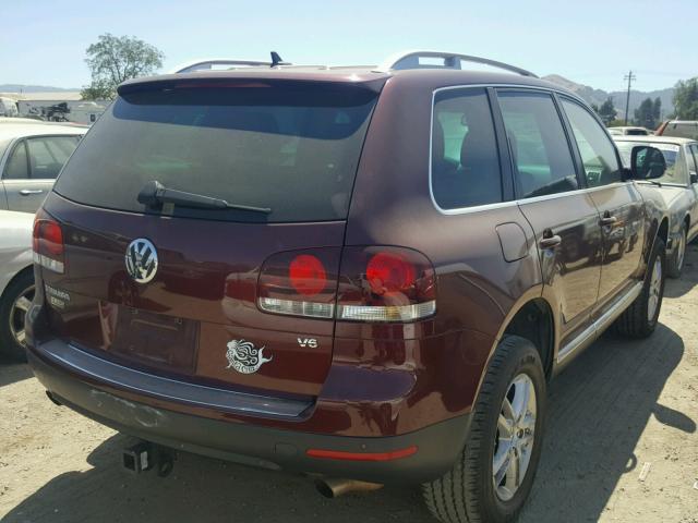 WVGBE77L88D032696 - 2008 VOLKSWAGEN TOUAREG 2 RED photo 4