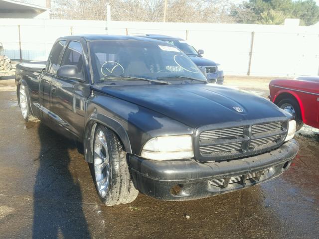 1B7GL22X6YS752085 - 2000 DODGE DAKOTA BLACK photo 1