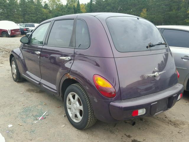 3C4FY48BX4T217225 - 2004 CHRYSLER PT CRUISER PURPLE photo 3