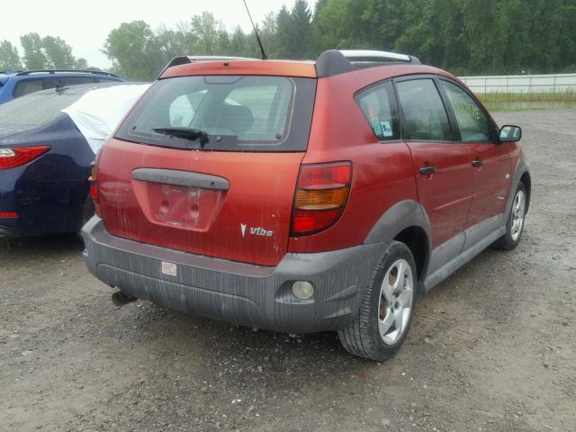 5Y2SL65837Z423758 - 2007 PONTIAC VIBE RED photo 4