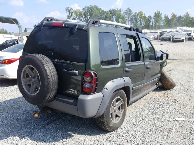 1J4GL38K96W218421 - 2006 JEEP LIBERTY RE GREEN photo 4