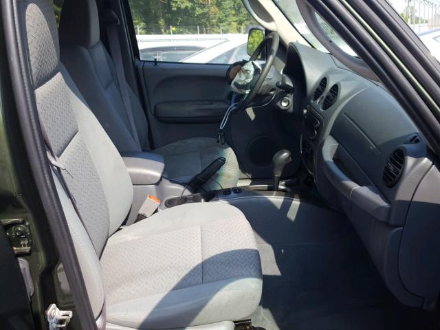 1J4GL38K96W218421 - 2006 JEEP LIBERTY RE GREEN photo 5