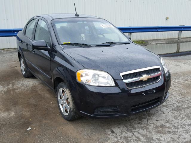 KL1TD5DE8BB181710 - 2011 CHEVROLET AVEO LS BLACK photo 1