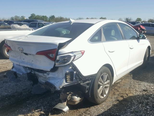 5NPE24AF1GH269101 - 2016 HYUNDAI SONATA SE WHITE photo 4