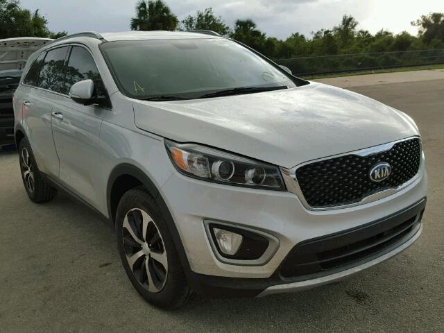 5XYPH4A11GG035964 - 2016 KIA SORENTO SILVER photo 1