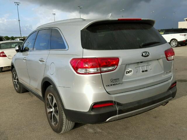 5XYPH4A11GG035964 - 2016 KIA SORENTO SILVER photo 3