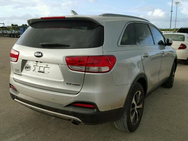 5XYPH4A11GG035964 - 2016 KIA SORENTO SILVER photo 4