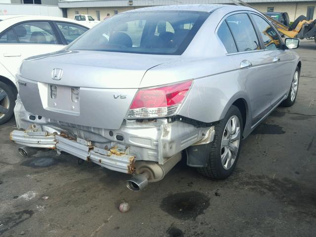 1HGCP36798A030751 - 2008 HONDA ACCORD EX SILVER photo 4