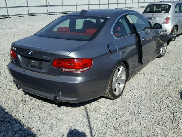 WBAWB73557P032929 - 2007 BMW 335 GRAY photo 4