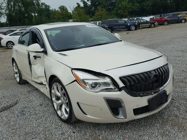 2G4GT5GX4E9324907 - 2014 BUICK REGAL GS WHITE photo 1