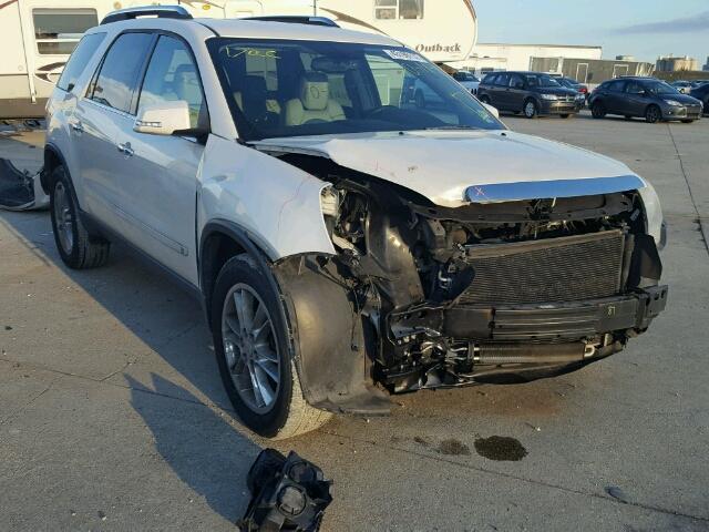 1GKER33D19J201199 - 2009 GMC ACADIA WHITE photo 1