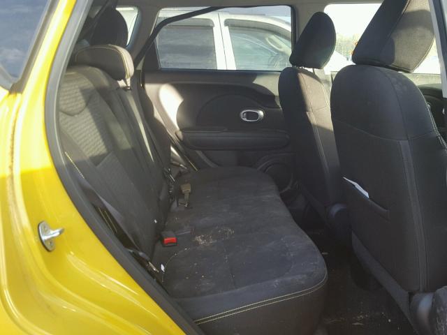 KNDJP3A51F7197045 - 2015 KIA SOUL + YELLOW photo 6