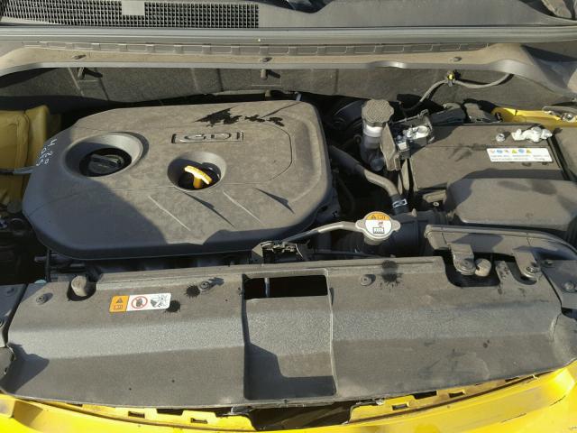 KNDJP3A51F7197045 - 2015 KIA SOUL + YELLOW photo 7