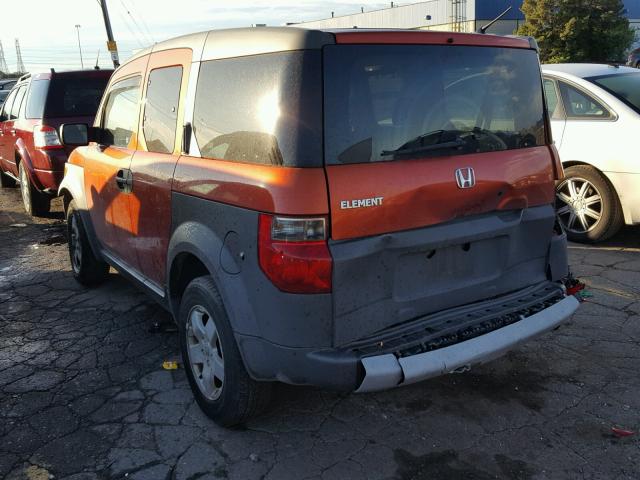 5J6YH28584L000950 - 2004 HONDA ELEMENT ORANGE photo 3