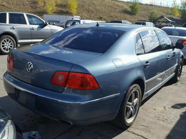 WVWAF63D648009278 - 2004 VOLKSWAGEN PHAETON BLUE photo 4