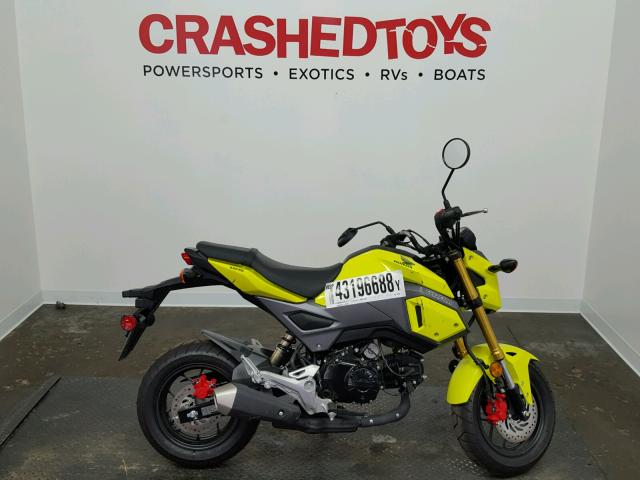 MLHJC751XJ5005505 - 2018 HONDA GROM 125 YELLOW photo 1