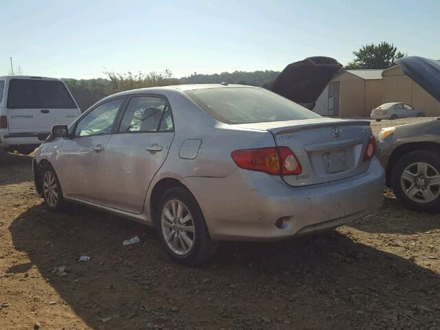 1NXBU40E99Z164414 - 2009 TOYOTA COROLLA BA SILVER photo 3