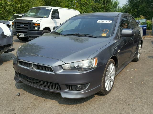 JA3AU86U48U018148 - 2008 MITSUBISHI LANCER GTS GRAY photo 2