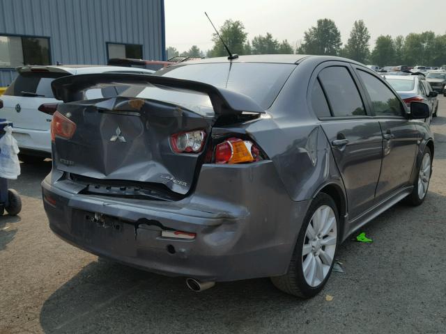 JA3AU86U48U018148 - 2008 MITSUBISHI LANCER GTS GRAY photo 4