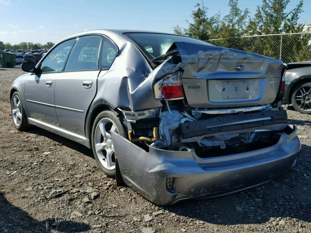 4S3BL616487220993 - 2008 SUBARU LEGACY 2.5 GRAY photo 3