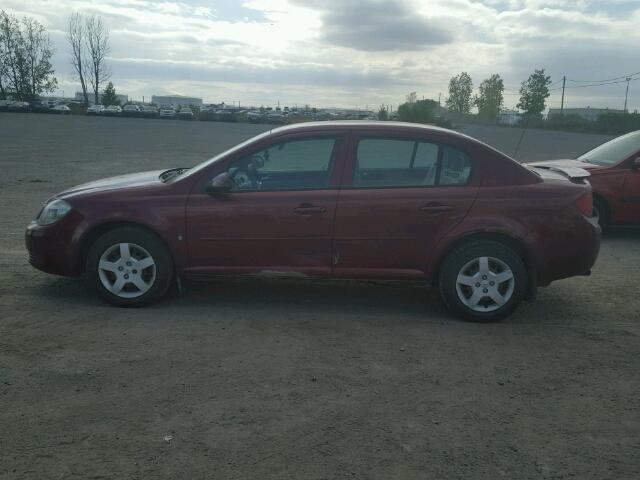 1G1AL55FX87346719 - 2008 CHEVROLET COBALT LT BURGUNDY photo 9