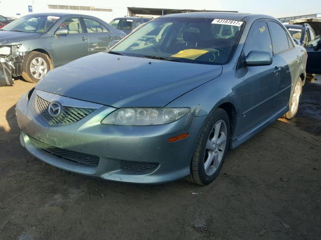 1YVHP80D535M26011 - 2003 MAZDA 6 GREEN photo 2