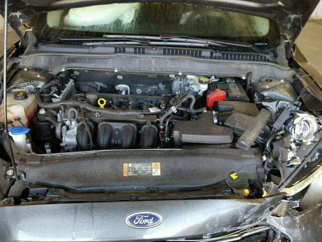 1FA6P0H7XG5104697 - 2016 FORD FUSION CHARCOAL photo 7