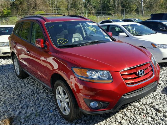 5NMSK4AGXAH363638 - 2010 HYUNDAI SANTA FE RED photo 1