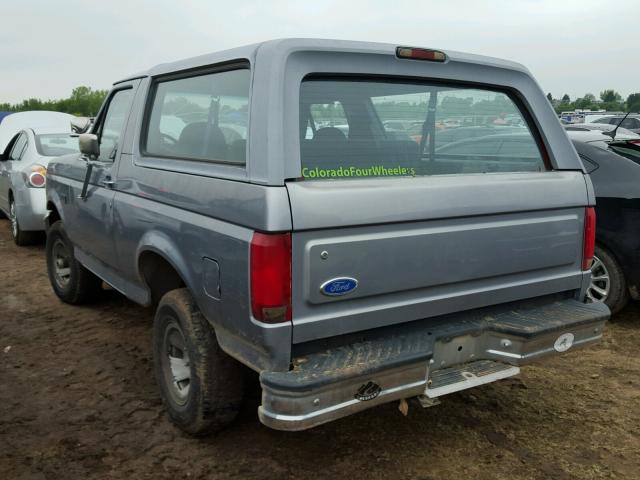 1FMEU15H0SLB60794 - 1995 FORD BRONCO U10 BLUE photo 3