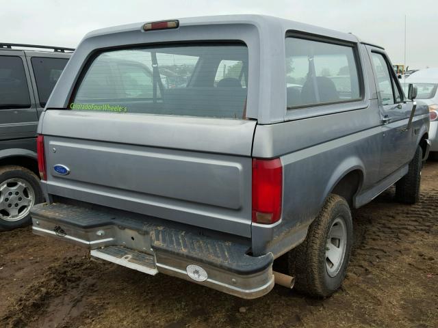 1FMEU15H0SLB60794 - 1995 FORD BRONCO U10 BLUE photo 4